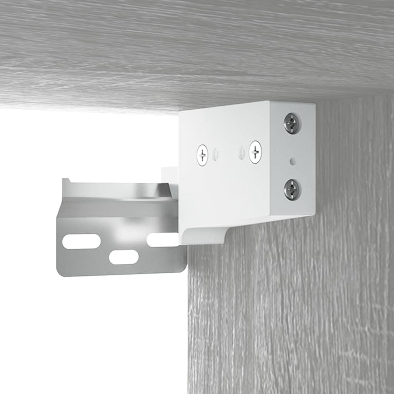 Nachtkastjes 2 st wandgemonteerd 35x35x20 cm grijs sonoma eiken MeubelReus