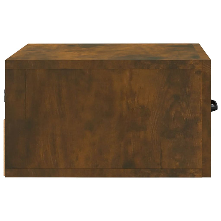 Nachtkastjes 2 st wandgemonteerd 35x35x20 cm gerookt eikenkleur MeubelReus
