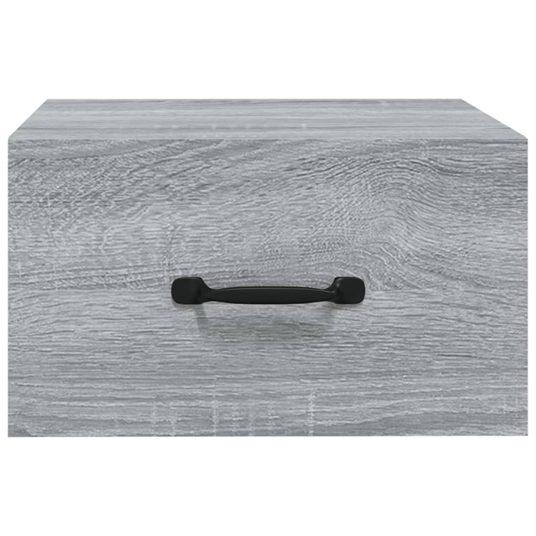 Nachtkastjes 2 st wandgemonteerd 35x35x20 cm grijs sonoma eiken MeubelReus