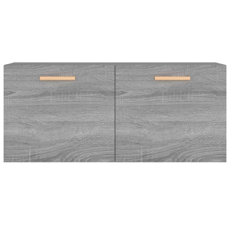 Wandkast 80x35x36,5 cm bewerkt hout grijs sonoma eikenkleurig MeubelReus