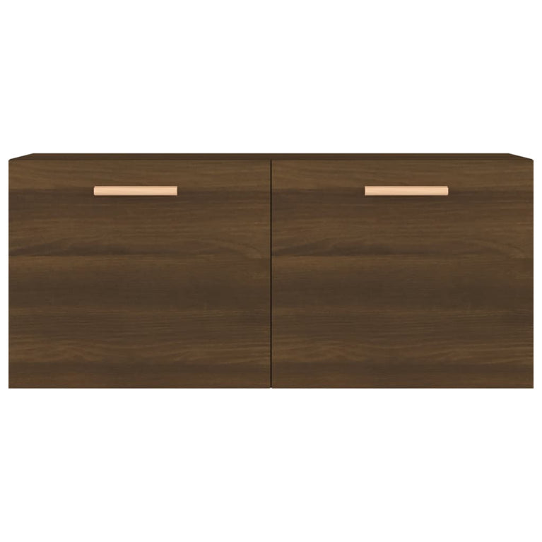 Wandkast 80x35x36,5 cm bewerkt hout bruineikenkleurig MeubelReus
