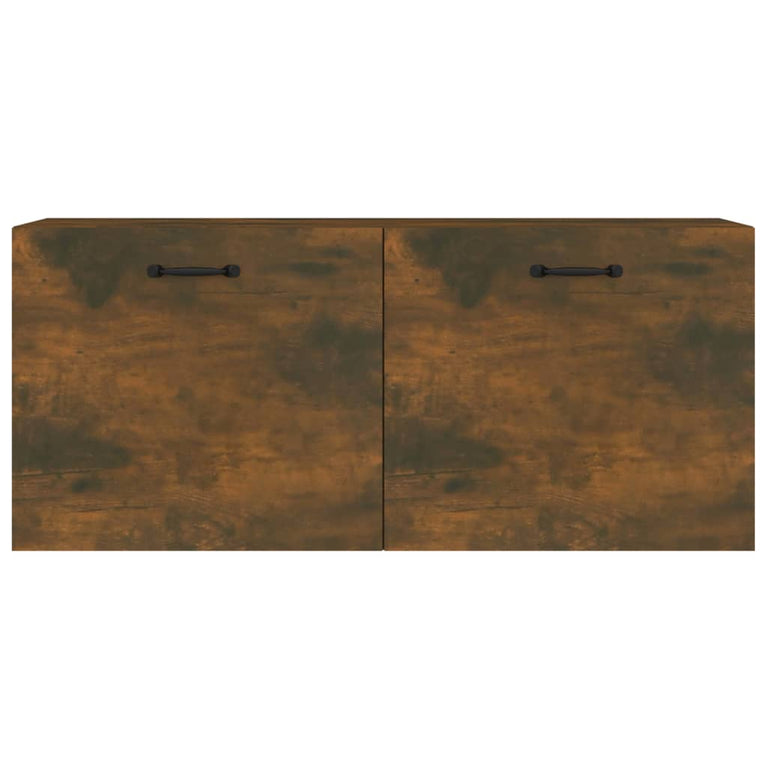 Wandkast 80x35x36,5 cm bewerkt hout gerookt eikenkleurig MeubelReus