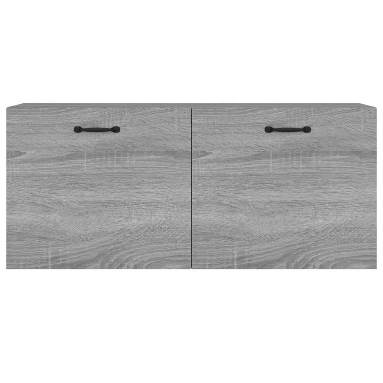 Wandkast 80x35x36,5 cm bewerkt hout grijs sonoma eikenkleurig MeubelReus
