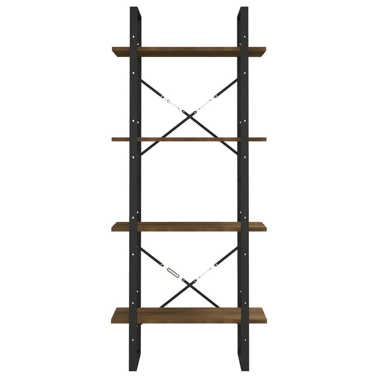 Boekenkast 60x30x140 cm bewerkt hout bruineikenkleurig MeubelReus