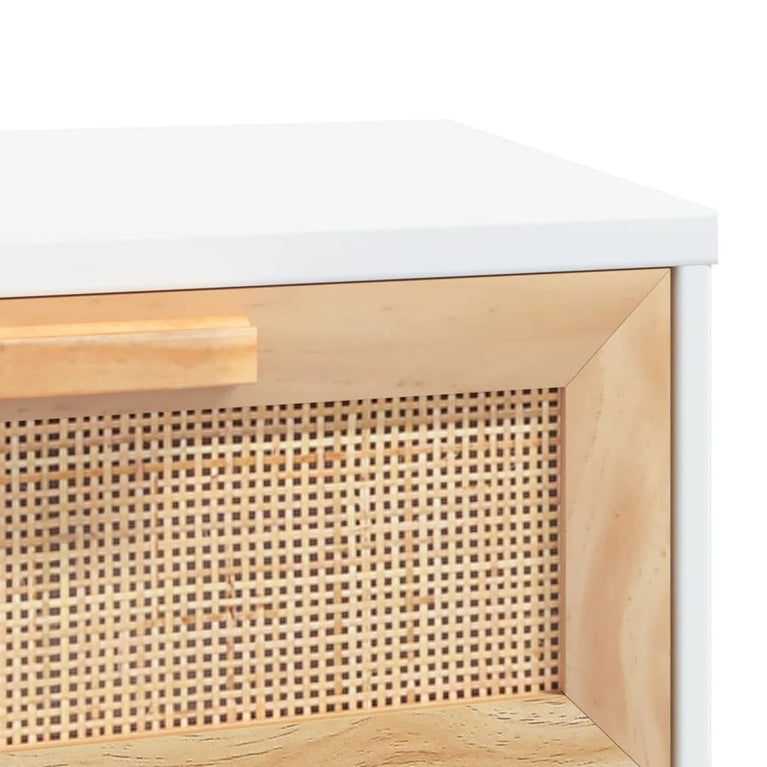 Salontafel 80x40x30 cm bewerkt hout en grenenhout wit MeubelReus