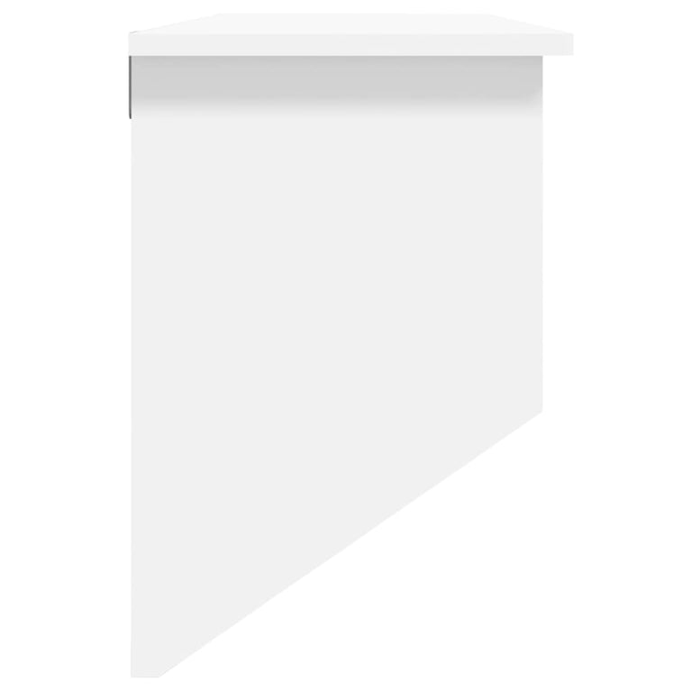 Wandkapstok bewerkt hout en natuurlijk rattan wit MeubelReus