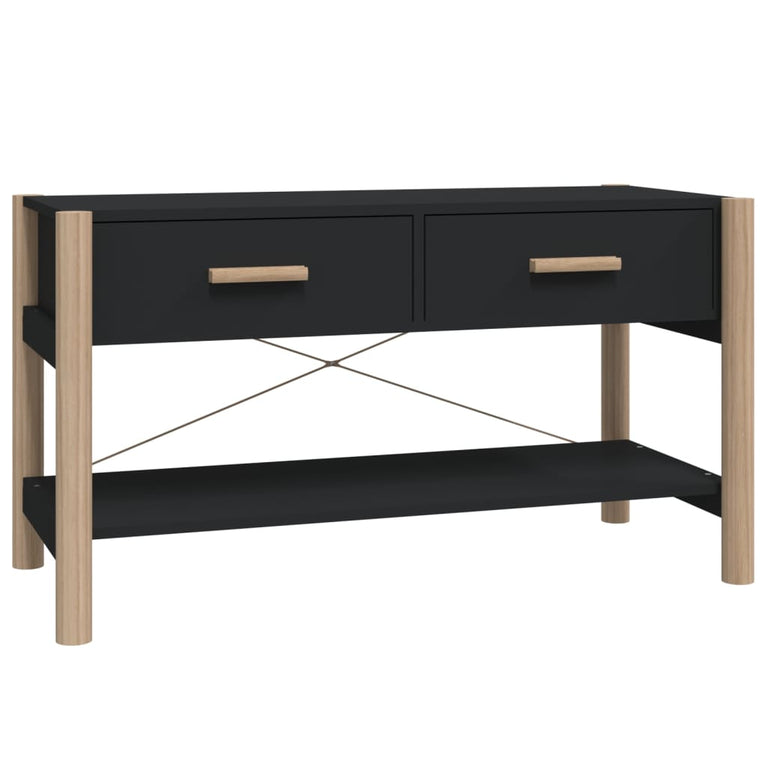 Tv-meubel 82x38x45 cm bewerkt hout zwart MeubelReus
