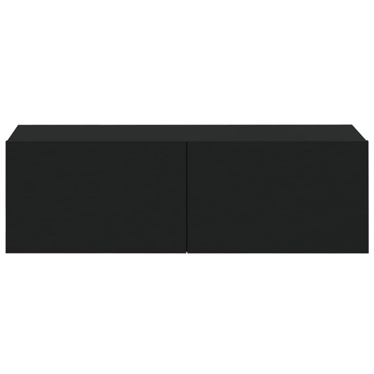 Tv-wandmeubels 4 st 100x30x30 cm zwart MeubelReus