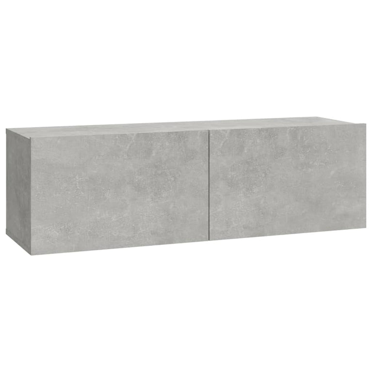 Tv-wandmeubels 4 st 100x30x30 cm betongrijs MeubelReus