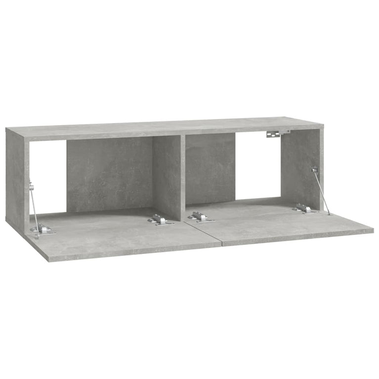 Tv-wandmeubels 4 st 100x30x30 cm betongrijs MeubelReus