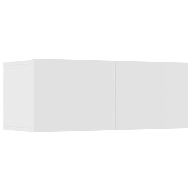 8-delige Tv-meubelset bewerkt hout wit MeubelReus