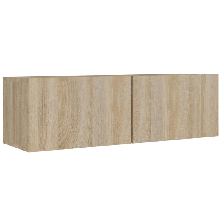 8-delige Tv-meubelset bewerkt hout sonoma eikenkleurig