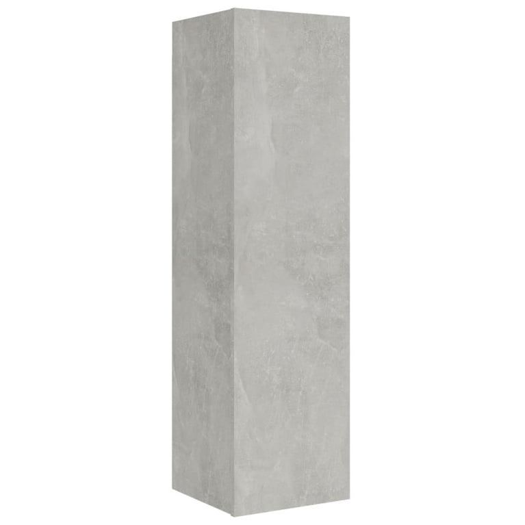 8-delige Tv-meubelset bewerkt hout betongrijs MeubelReus