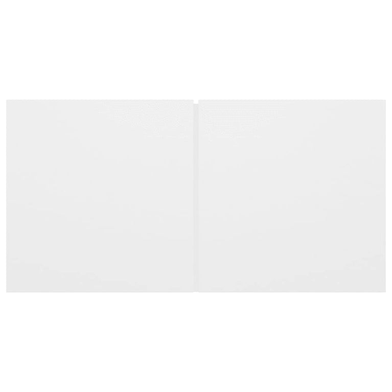 4-delige Tv-meubelset bewerkt hout wit