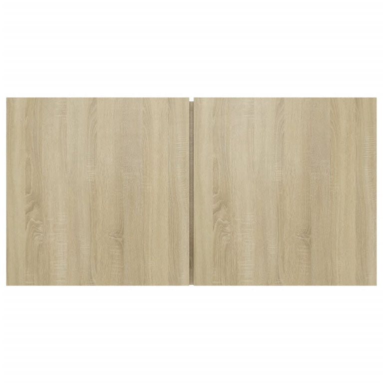 4-delige Tv-meubelset bewerkt hout sonoma eikenkleurig