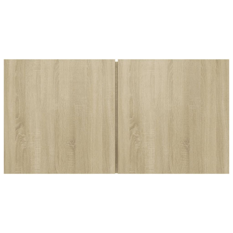 4-delige Tv-meubelset bewerkt hout sonoma eikenkleurig