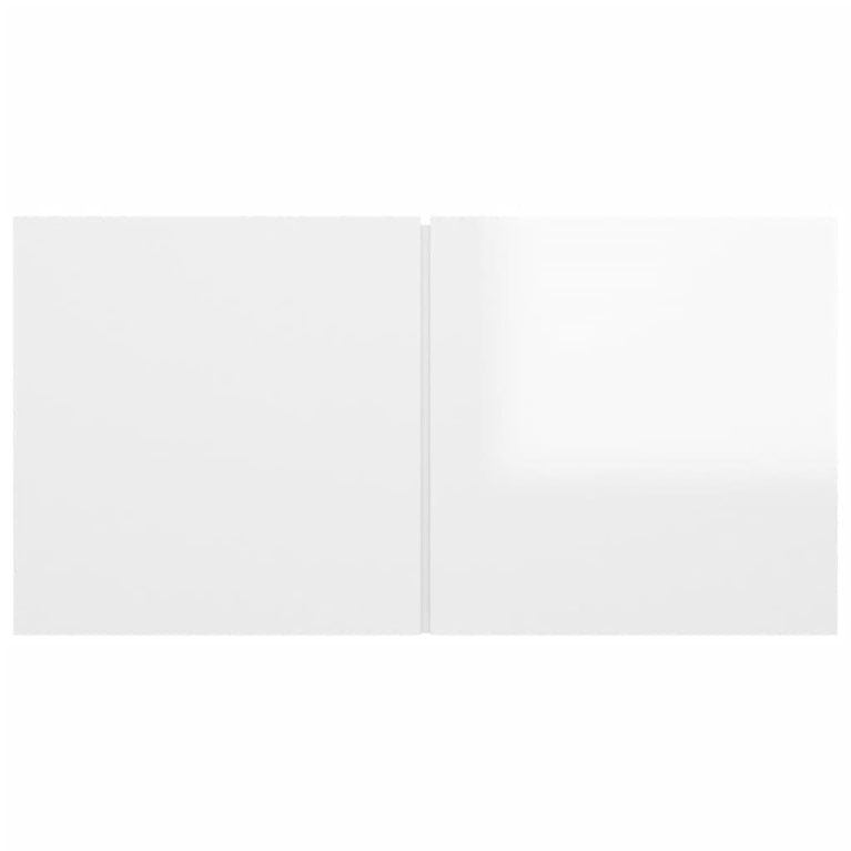 5-delige Tv-meubelset bewerkt hout hoogglans wit MeubelReus