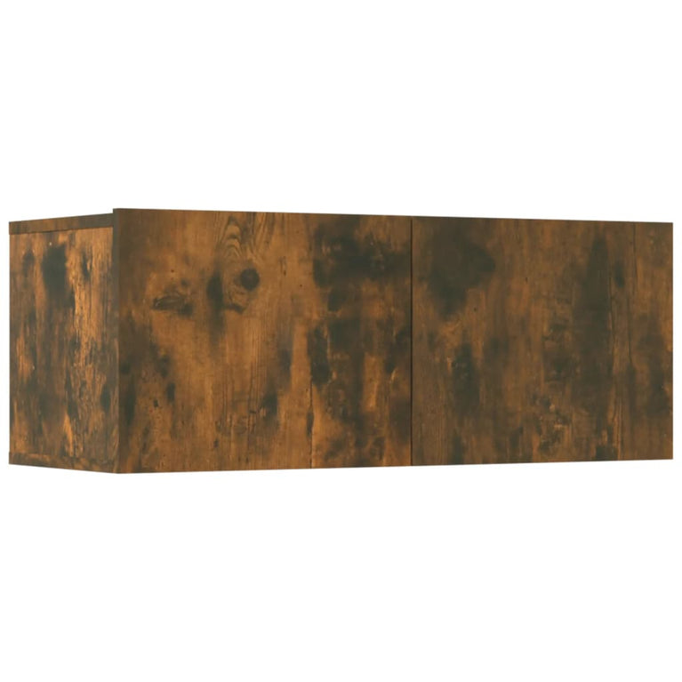 5-delige Tv-meubelset bewerkt hout gerookt eikenkleurig MeubelReus