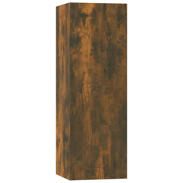 5-delige Tv-meubelset bewerkt hout gerookt eikenkleurig MeubelReus