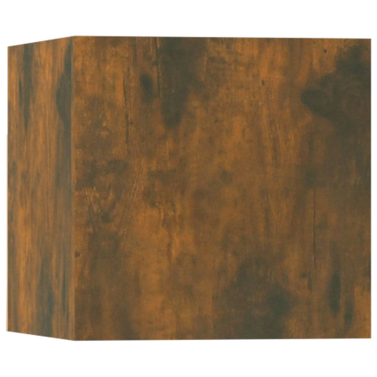 5-delige Tv-meubelset bewerkt hout gerookt eikenkleurig MeubelReus