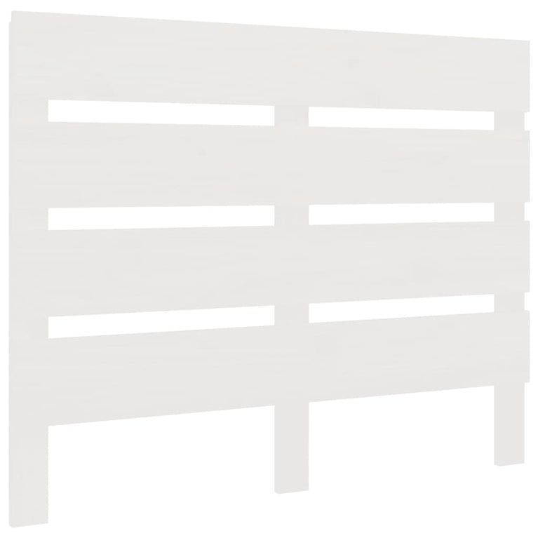 Hoofdbord 90x3x80 cm massief grenenhout wit