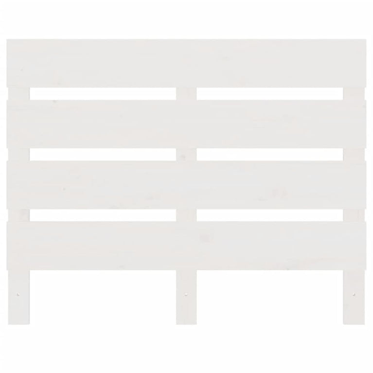 Hoofdbord 90x3x80 cm massief grenenhout wit