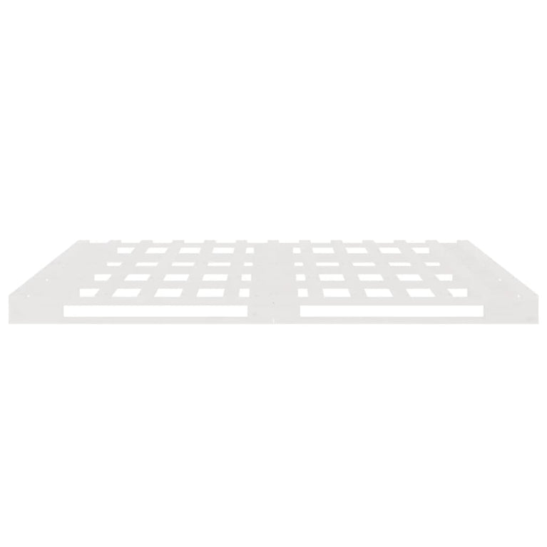 Palletbed massief grenenhout wit 140x200 cm MeubelReus