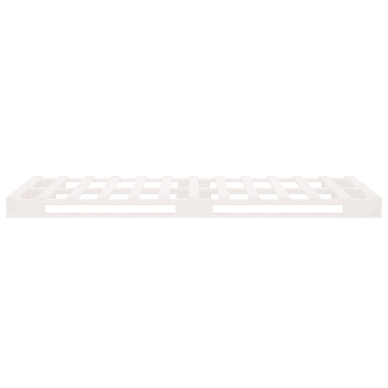 Palletbed massief grenenhout wit 90x190 cm 3FT Single MeubelReus