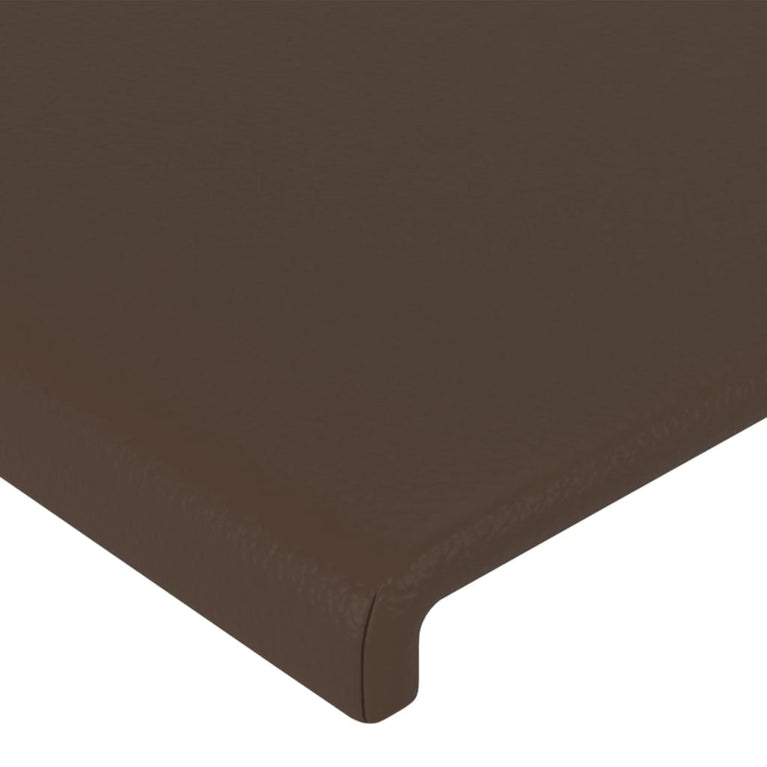 Hoofdborden 2 st 72x5x78/88 cm kunstleer bruin