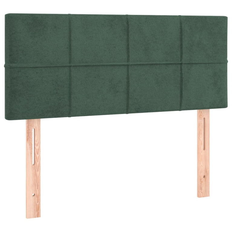 Hoofdbord 100x5x78/88 cm fluweel donkergroen