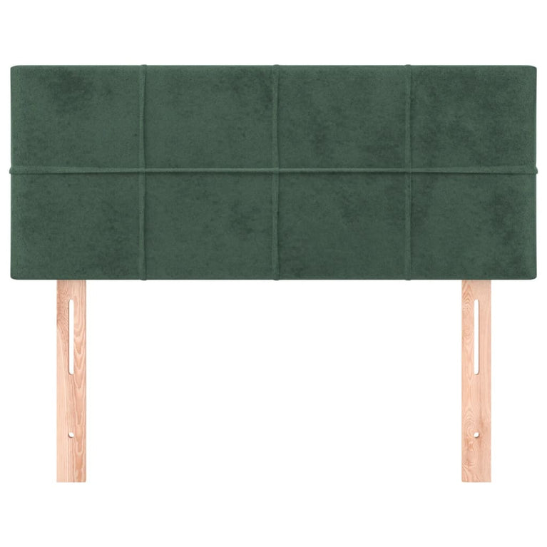 Hoofdbord 100x5x78/88 cm fluweel donkergroen