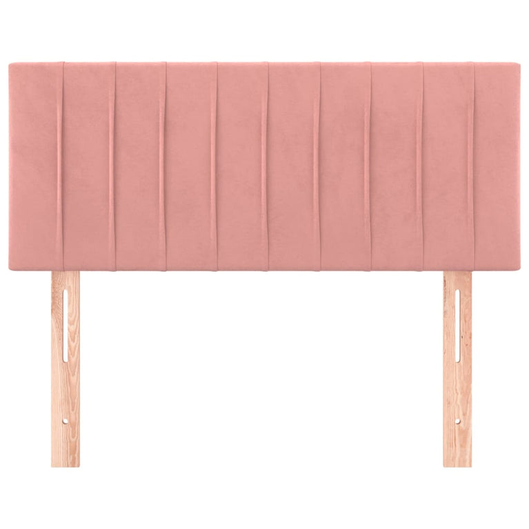 Hoofdbord 80x5x78/88 cm fluweel roze
