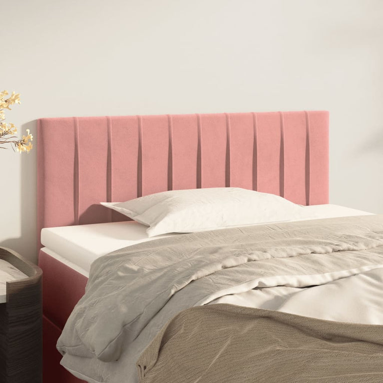 Hoofdbord 80x5x78/88 cm fluweel roze