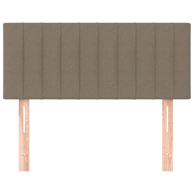 Hoofdbord 100x5x78/88 cm stof taupe