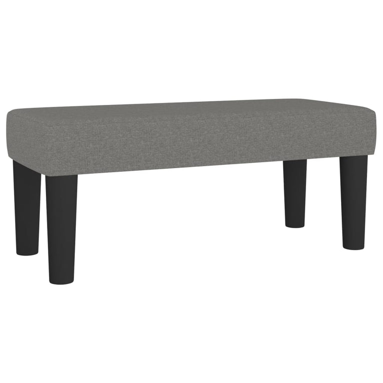 Bankje 70x30x30 cm stof donkergrijs MeubelReus