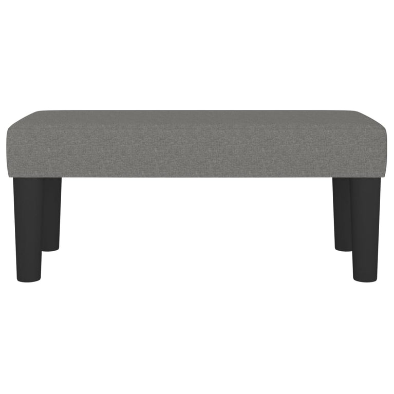 Bankje 70x30x30 cm stof donkergrijs MeubelReus