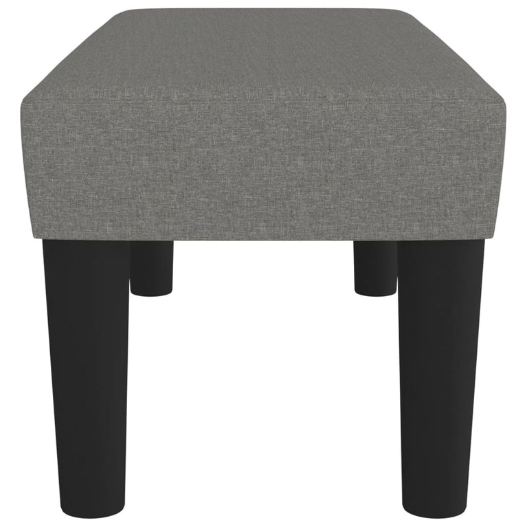 Bankje 70x30x30 cm stof donkergrijs MeubelReus