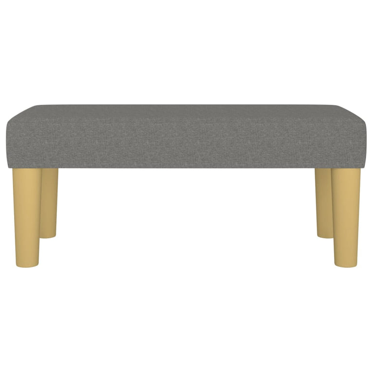 Bankje 70x30x30 cm stof donkergrijs MeubelReus
