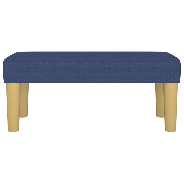 Bankje 70x30x30 cm stof blauw MeubelReus