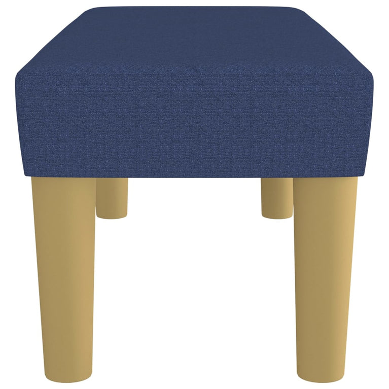 Bankje 70x30x30 cm stof blauw MeubelReus