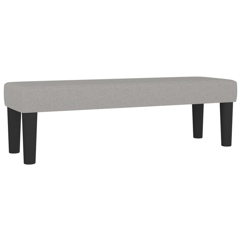Bankje 100x30x30 cm stof lichtgrijs MeubelReus