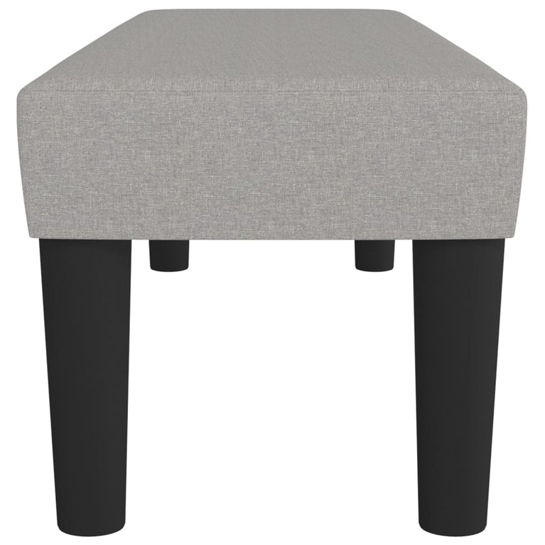 Bankje 100x30x30 cm stof lichtgrijs MeubelReus