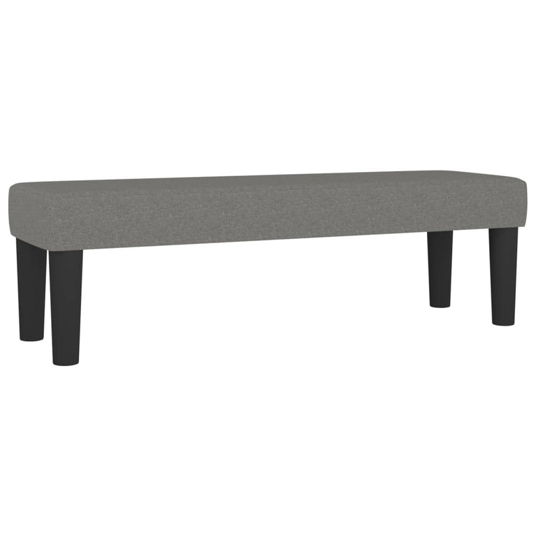 Bankje 100x30x30 cm stof donkergrijs MeubelReus