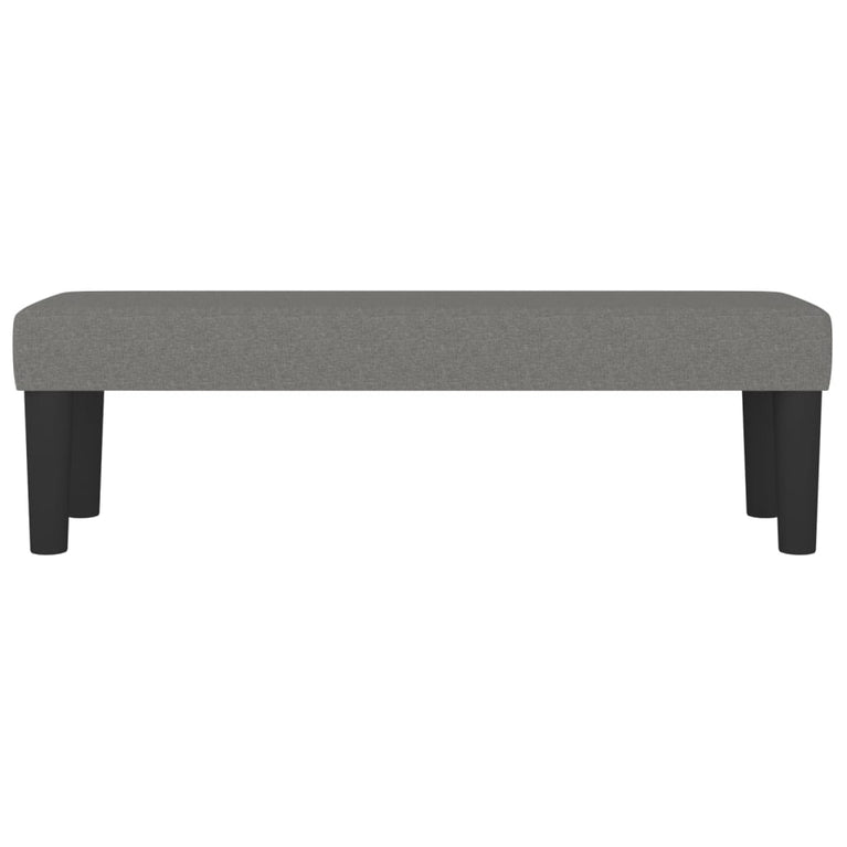 Bankje 100x30x30 cm stof donkergrijs MeubelReus