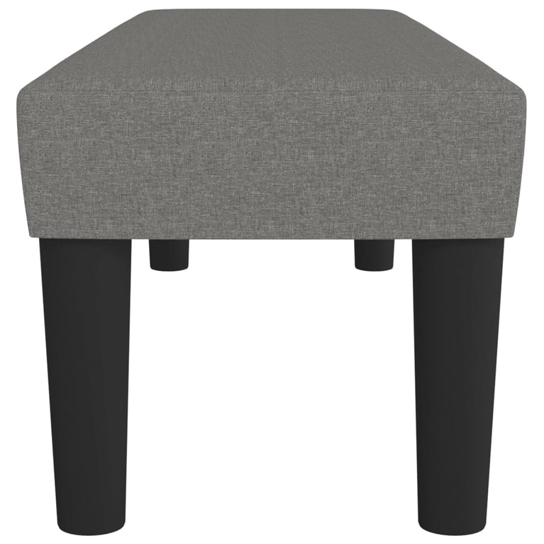 Bankje 100x30x30 cm stof donkergrijs MeubelReus