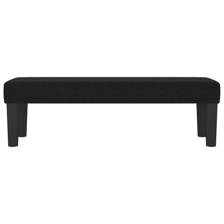 Bankje 100x30x30 cm stof zwart MeubelReus