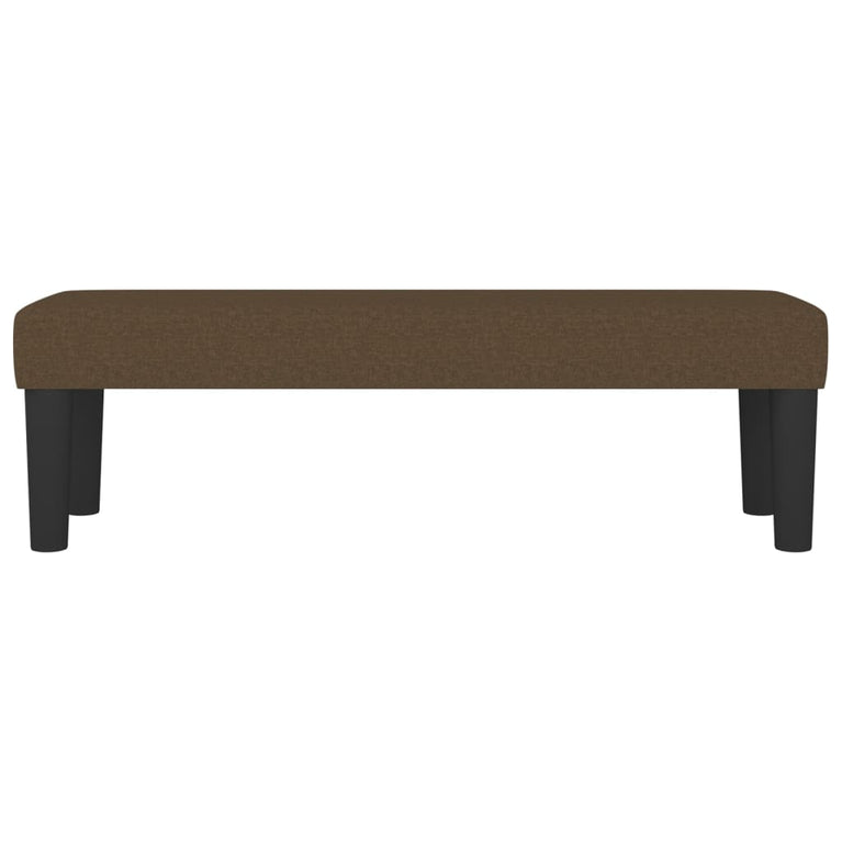 Bankje 100x30x30 cm stof donkerbruin MeubelReus