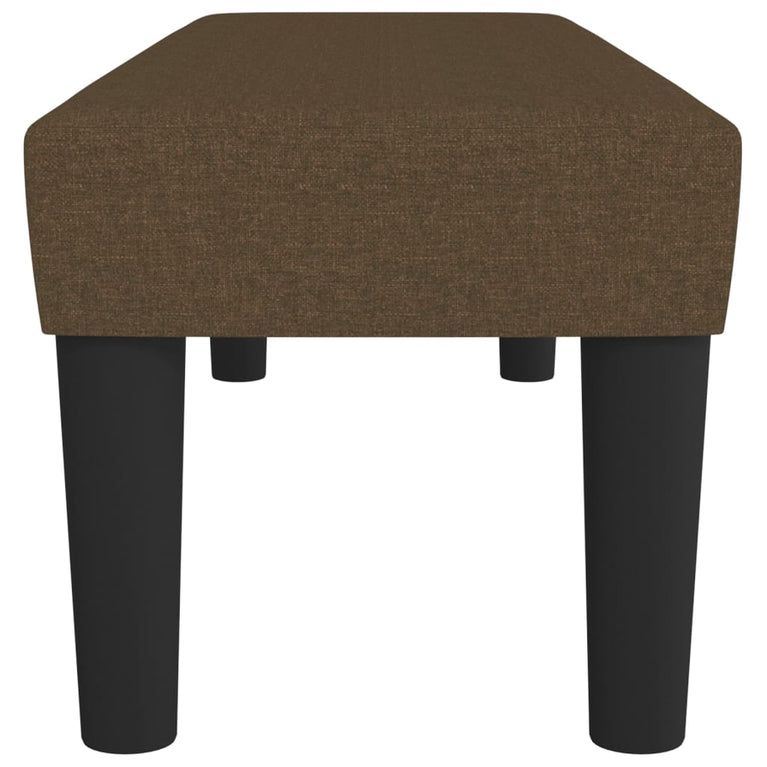 Bankje 100x30x30 cm stof donkerbruin MeubelReus