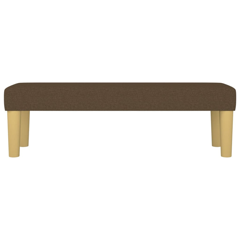 Bankje 100x30x30 cm stof donkerbruin MeubelReus