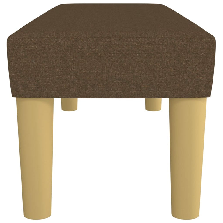 Bankje 100x30x30 cm stof donkerbruin MeubelReus